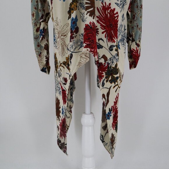 Umgee Vanilla Blossom Cardigan Womens S/M Blue Boho Eclectic Gypsy Ethnic Tribal - Picture 14 of 16